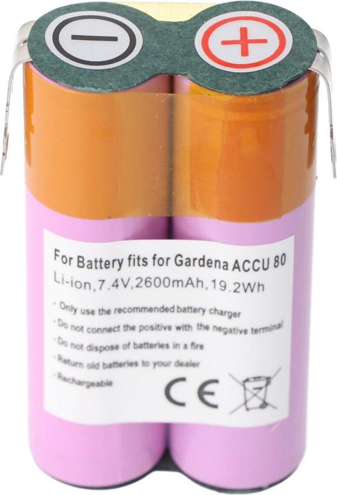 Immagine prodotto AccuCell Batteria Gardena ACCU 80 (1 pz., Specifico del dispositivo, 2600 mAh, Accumulatore di carica elettrica)