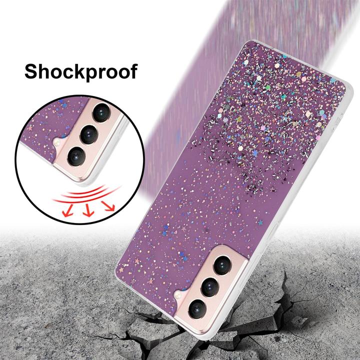 Actual product image Cadorabo TPU cover sparkling glitter (Samsung Galaxy S21 5G)