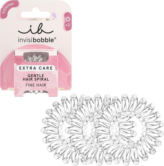 Image du produit Invisibobble Attaches de cheveux Extra Care crystal clear 3 pcs (Élastiques à cheveux)