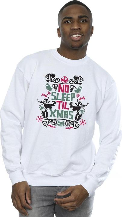 Immagine prodotto Disney The Nightmare Before Christmas No Sleep Til Xmas Felpa Uomo (5XL)