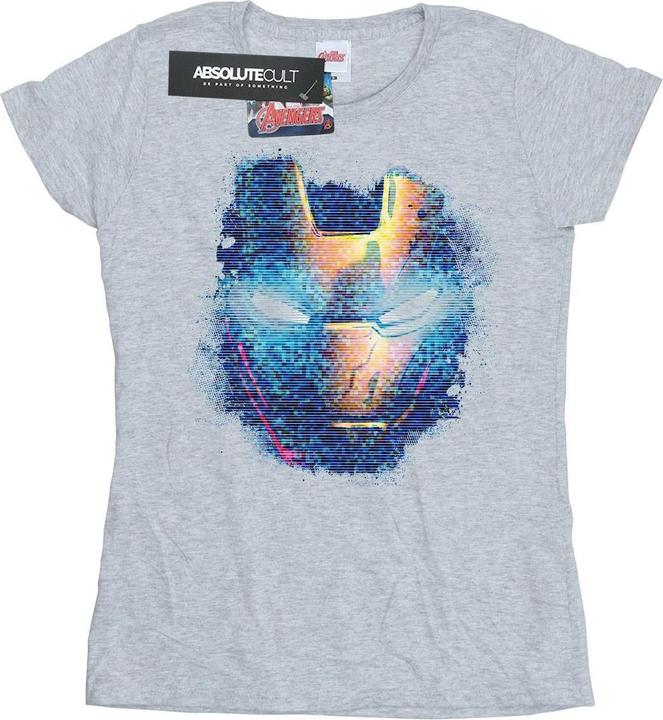Immagine prodotto Iron Man Distressed Head Maglietta Donna (XXL)