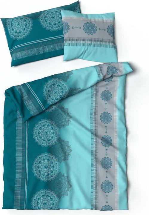 Produktbild Lotus Bettwaren Bettwäsche Satin Alize petrol (Duvetbezug, 135 x 170 cm)