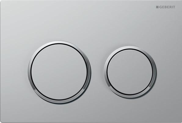 Geberit Bed plate Kappa 21 matt chrome/gloss chrome 115.240.KN.1