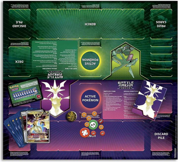 Actual product image Nintendo PKM: Battle Arena Deck Rayquaza GX vs. Ultra Necrozma GX -E- (English)