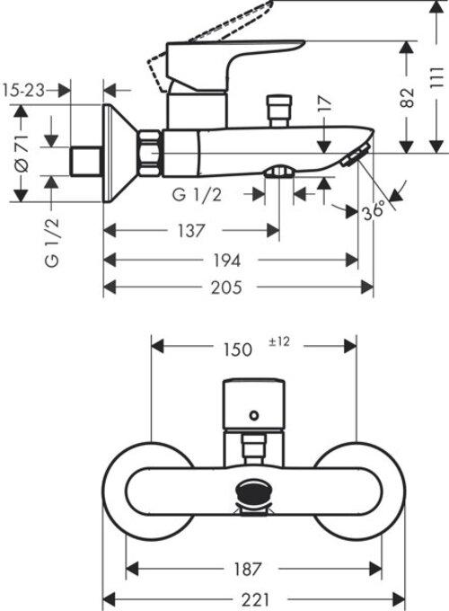 Immagine prodotto hansgrohe Talis E Cromo