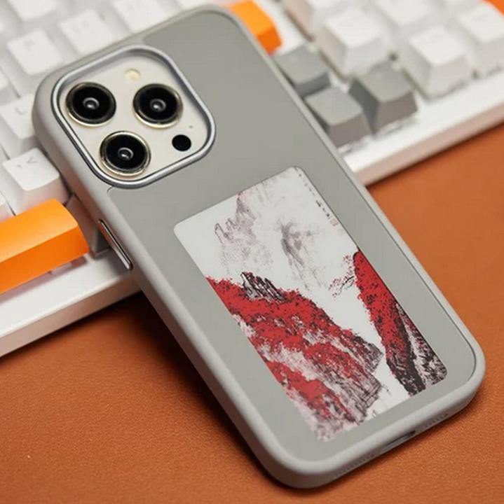 Produktbild PhoneLook Hülle E-Ink Display DIY mit NFC-Technologie für persönlicher Foto-Hintergrund (Apple iPhone 15 Pro Max)
