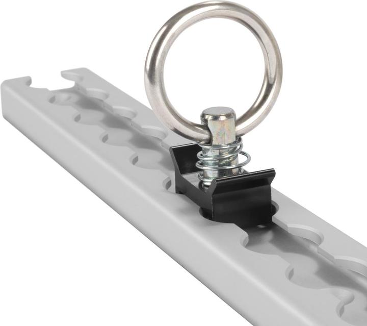 Actual product image Stahlwerk Zurrschienen 2er Set mit Zurrösen 30 cm Aluminium Airlineschiene