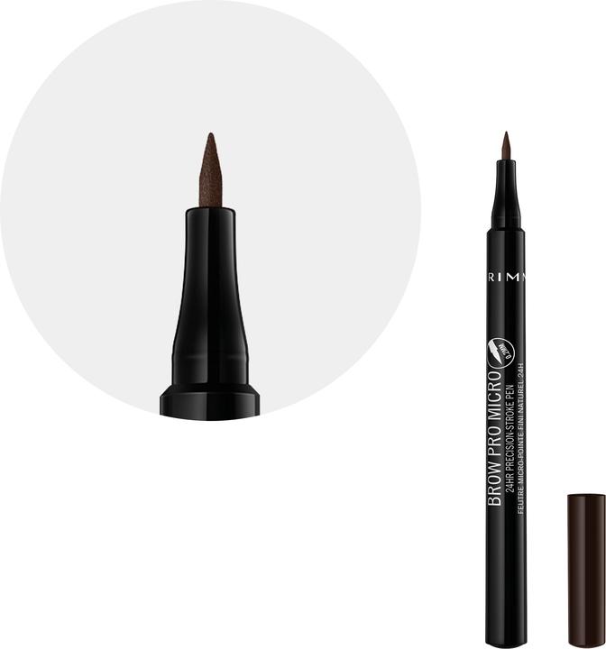 Produktbild Rimmel London Brow Pro Micro 24HR Precision-Stroke Pen (004 Dark Brown)