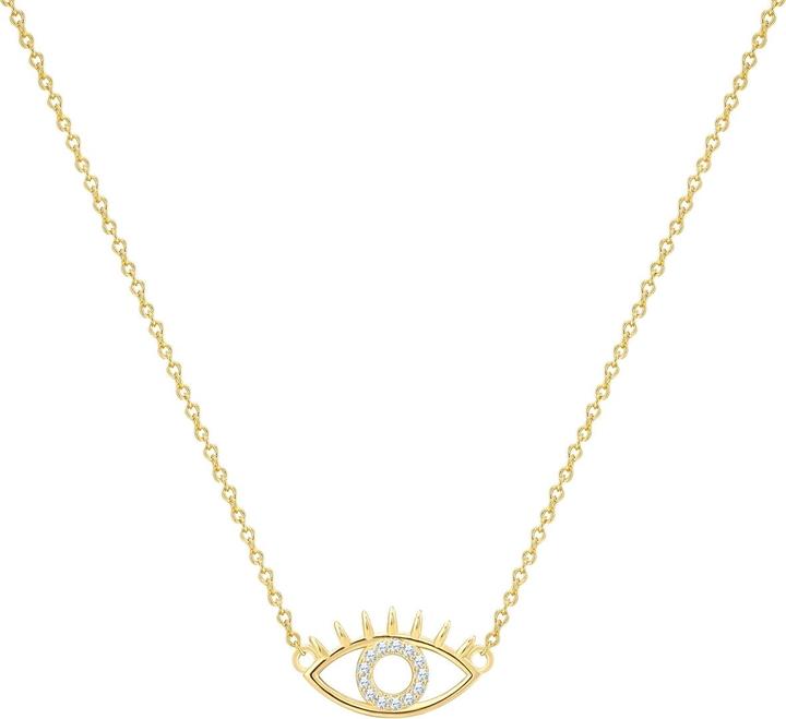 Glanzstücke München Damen Kette Allsehendes Auge Sterling Silber - 34676 (Sterling Silber, 40 - 45 cm)