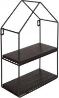 Actual product image Ootb Metal/wood wall shelf with 2 shelves
