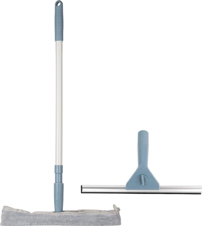 Produktbild Ultra Clean Reinigungsset 4-teilig mit Fensterabzieher, Schwamm, Fensterwischer und Teleskopstil (1 Stk.)