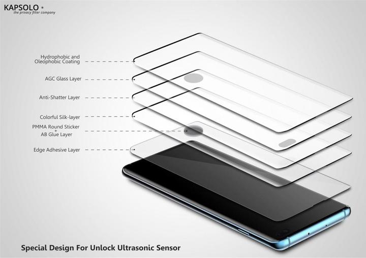 Immagine prodotto Kapsolo Vetro di protezione del display - protezione del display su tutta la superficie con bordi (10 Pezzo/i, Samsung Galaxy Note 20 Ultra)