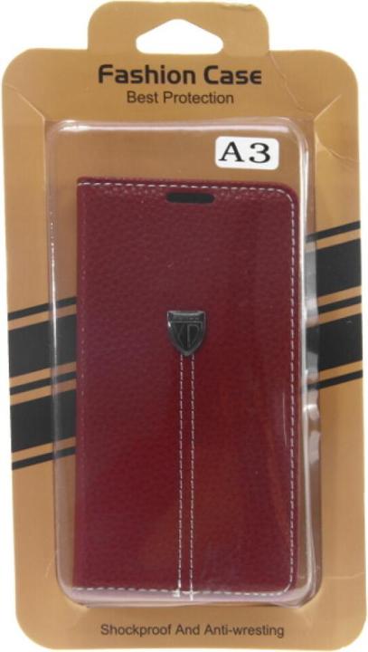 Actual product image Xundd Book Case Fashion for Galaxy A3 - Brown (Samsung Galaxy A3)