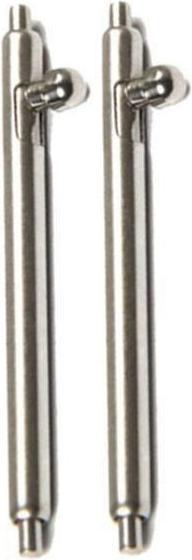 Immagine prodotto Tactical Spilla tattica per orologio in acciaio inox 20 mm 2 pezzi argento (20 mm, Acciaio inossidabile)
