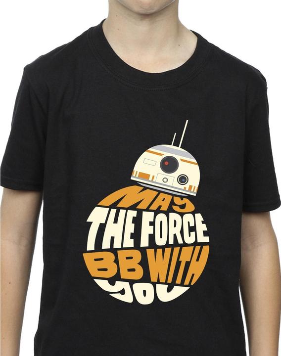 Actual product image Star Wars Boys May The Force BB8 T-Shirt (128)