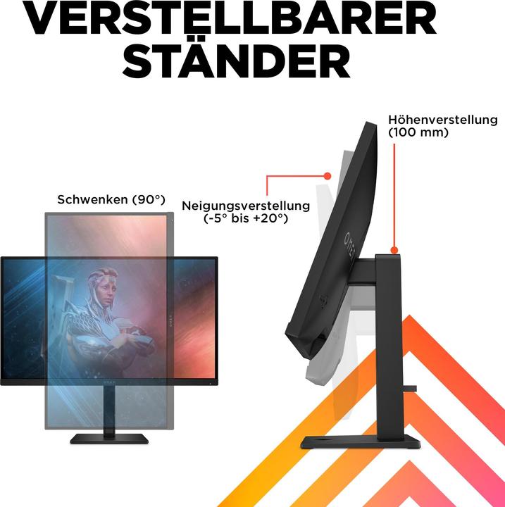 Produktbild HP OMEN/27/27"/IPS/FHD/165Hz/1ms/Black/2R (1920 x 1080 Pixel, 27")