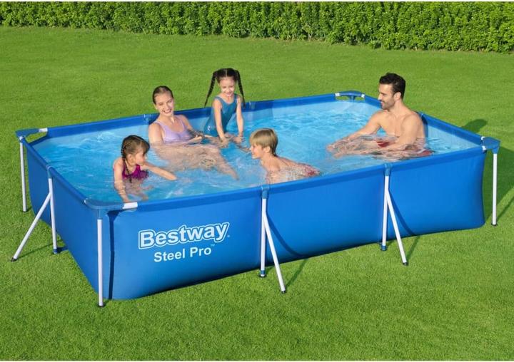 Actual product image Bestway Swimming Pool Steel Pro Rectangular (300 x 201 x 66 cm)