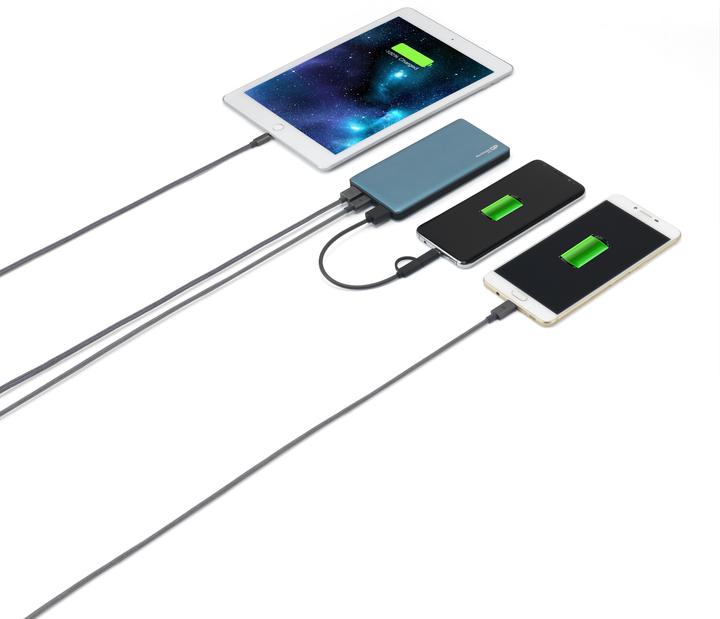 Productafbeelding GP Batteries Powerbank MP10MA 3A 10000mAh 3xUSB TypeC 130MP10MAMIDTEL (10000 mAh, 37 Wh)