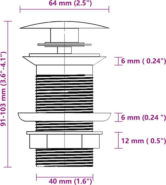Actual product image VidaXL Agosto (420 mm, 420 mm)