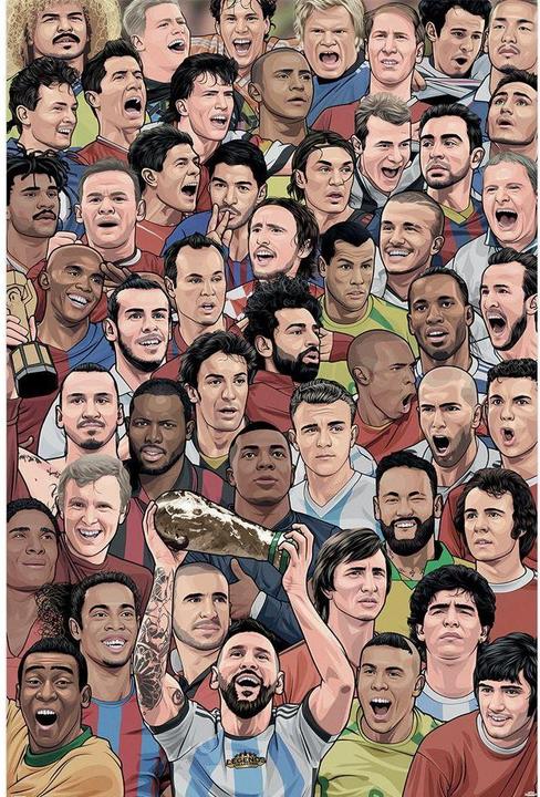 Actual product image Pyramid Legends Football's Greatest Players Poster