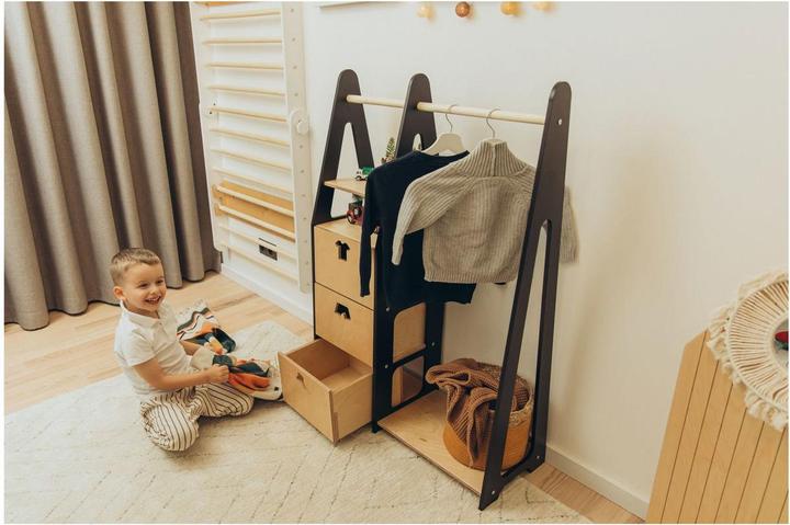 Immagine prodotto Duck Woodworks Cassettiere dell'armadio per bambini con maniglie a forma di abito