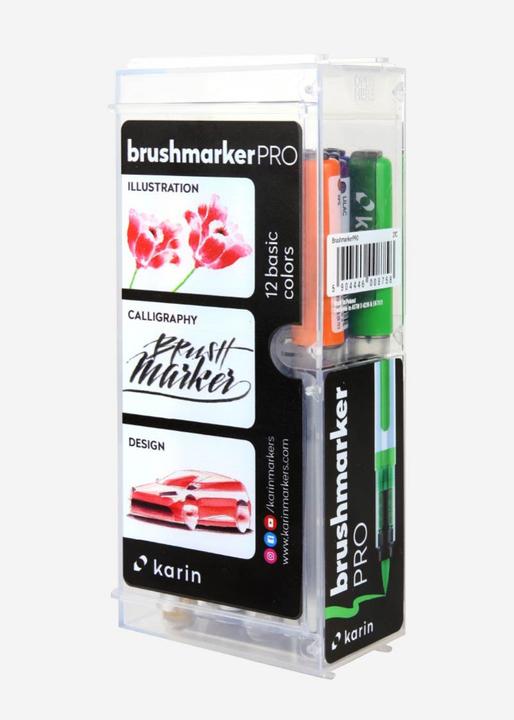 Produktbild Karin PRO - Brush Marker (Basic Colors, 12 x)