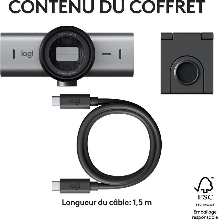 Image du produit Logitech MX Brio 705 pour les entreprises (8.50 Mpx)
