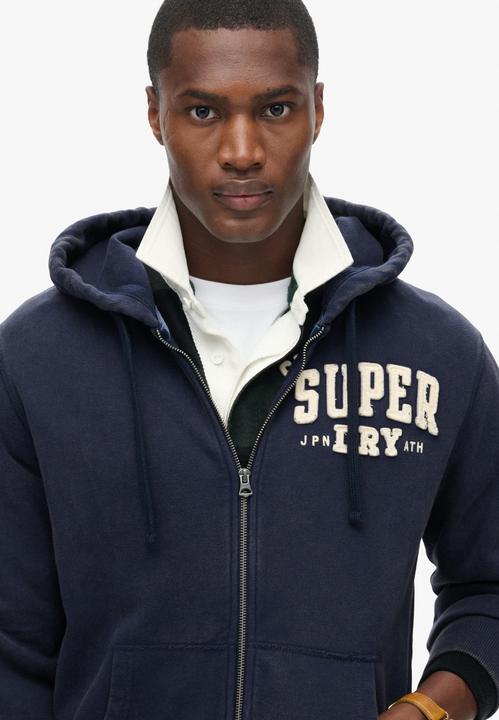 Produktbild Superdry Sweatjacke Casual Bequem sitzend Vintage Athletic Zip Hoodie (M)