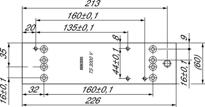 Produktbild Geze Montageplatte für TS 3000 V, schwarz