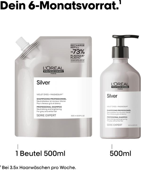 Immagine prodotto L'Oréal Professionnel Expert Silver (500 ml, Shampoo antigiallo)