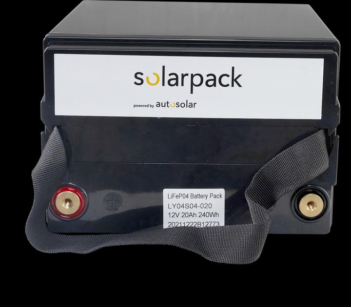 Image du produit Autosolar Lithium-Batterie 20 Ah mit App (entspricht 40Ah) - LiFePo4-Solarbatterie (12.80 V, 20 Ah)