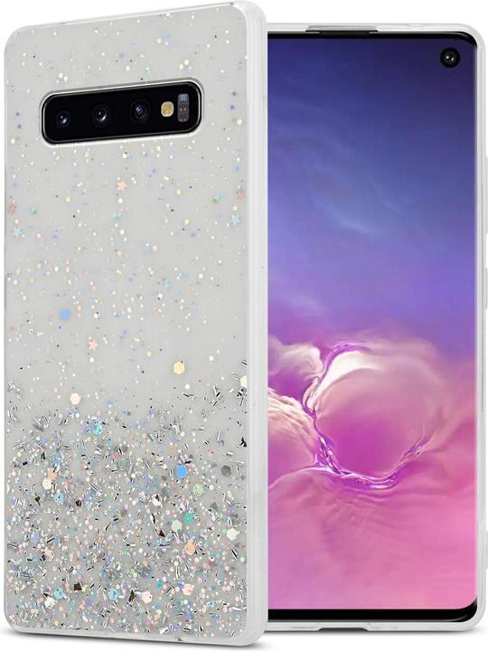 Transparent with glitter