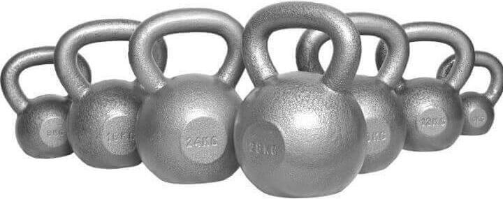 Image du produit Gorilla Sports Kettlebell en fonte (1 x 16 kg, 1 x 12 kg)