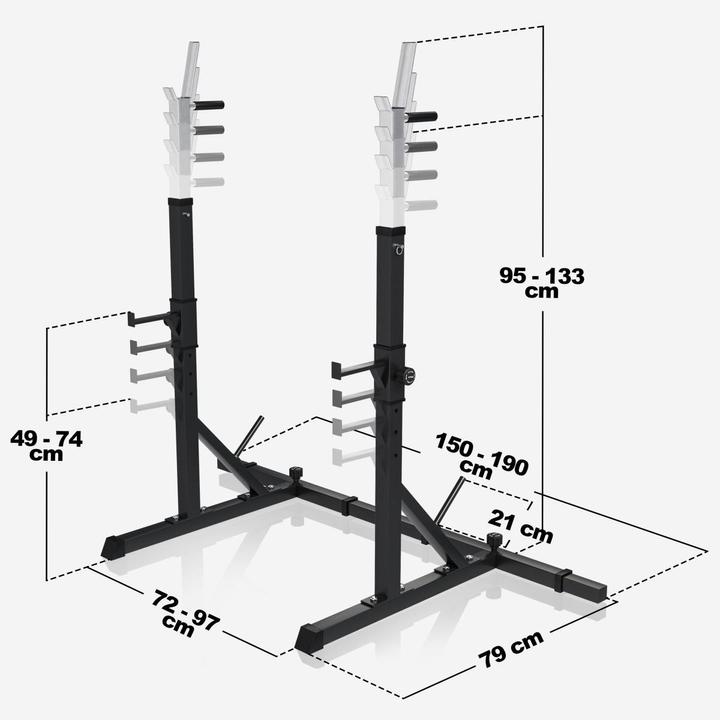 Actual product image Gorilla Sports Multi Squat Rack