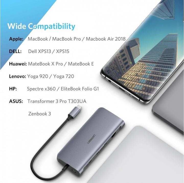 Image du produit Ugreen 9 in 1 Hub (USB-C, 9 Ports)
