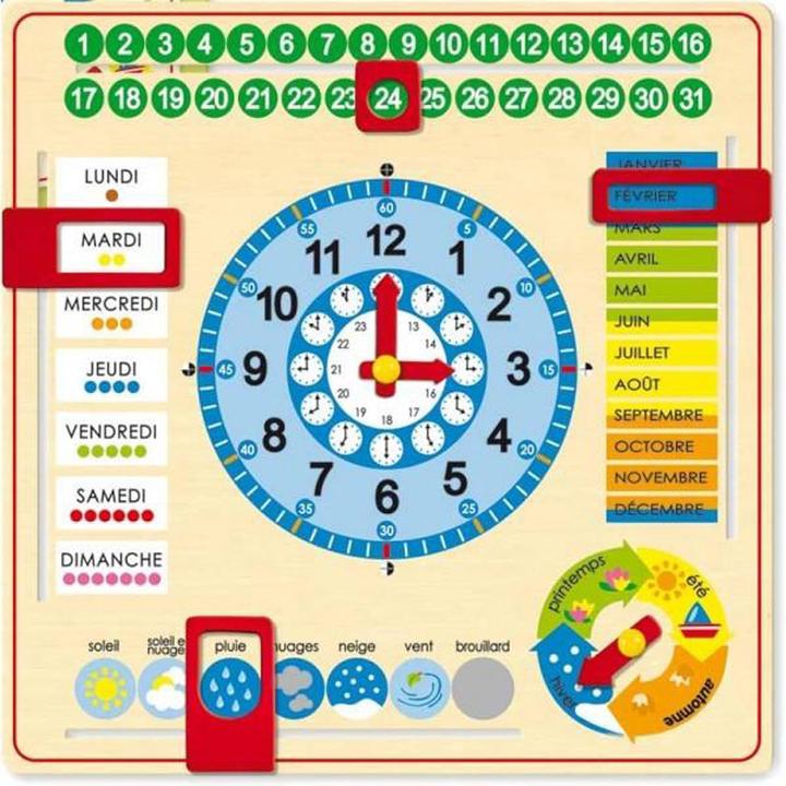 Actual product image Goula Calendar clock large (French)