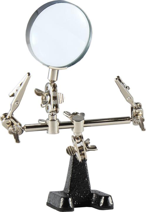 Weller Erem Platinenhalter mit Lupe Vergrösserung x 4 (Dritte Hand)