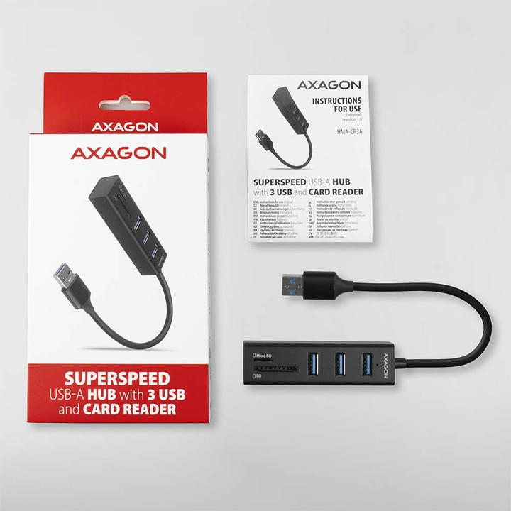 Produktbild Axagon Hma-Cr3a (USB-C, 3 Ports)