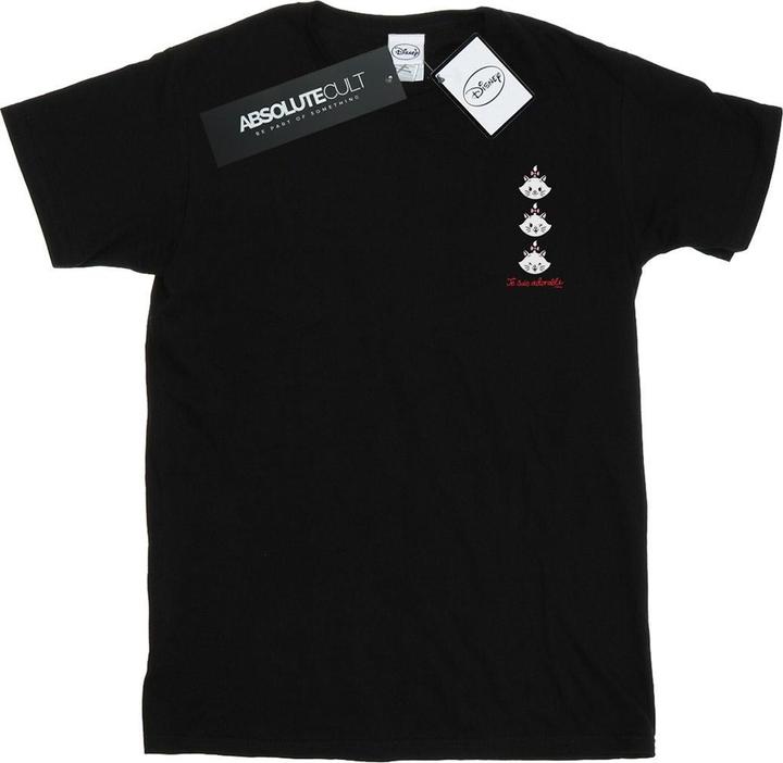 Actual product image Disney Mens Aristocats Marie Breast Print T-Shirt (XXL)