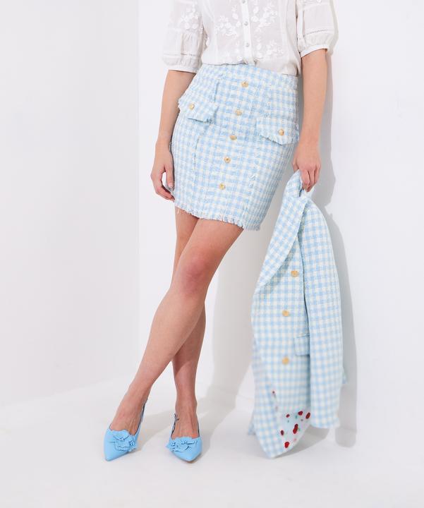 Produktbild Joe Browns Checked Button Detail Mini Skirt (34)