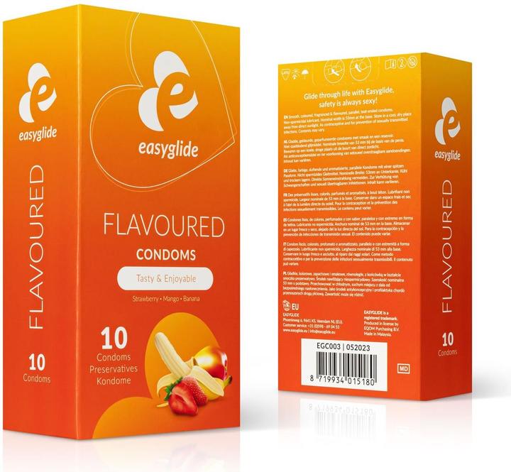 Actual product image EasyGlide Flavored Condoms (10 pcs.)