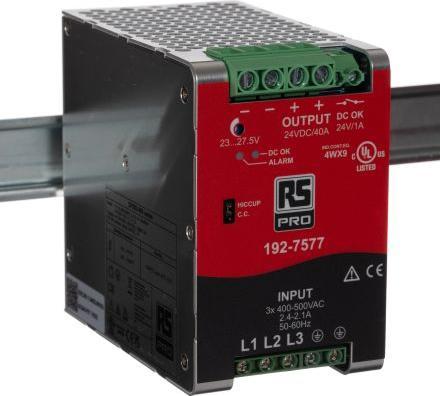 Produktbild Rs Pro DIN-Schienen Netzteil, 400500V ac, 24V / 40A