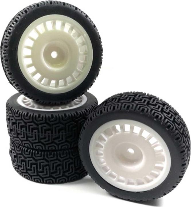 Actual product image Absima 1:10 Wheel set "Rally Winded Design" white (4)