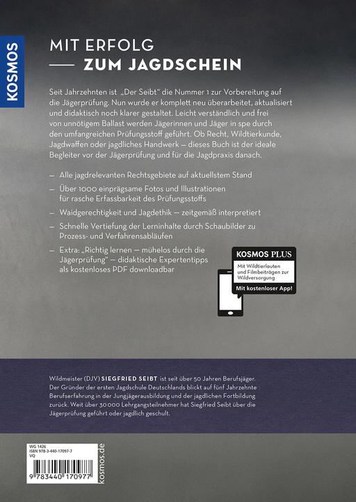 Produktbild Kosmos Grundwissen Jägerprüfung (Deutsch, Siegfried Seibt, 2022)