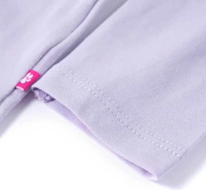 Actual product image VidaXL Children's long-sleeved shirt light lilac 104,Material: 95 % cotton. 5 (104)