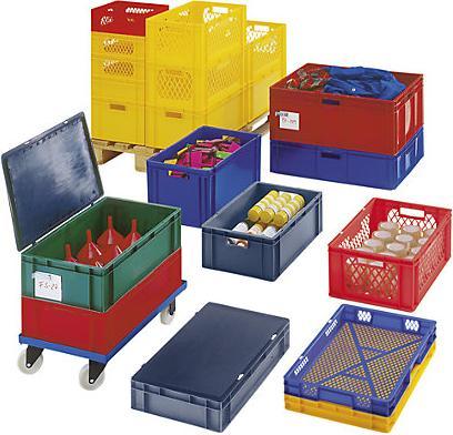 Produktbild kaiserkraft Euro-Format-Stapelbehälter, Wände und Boden geschlossen