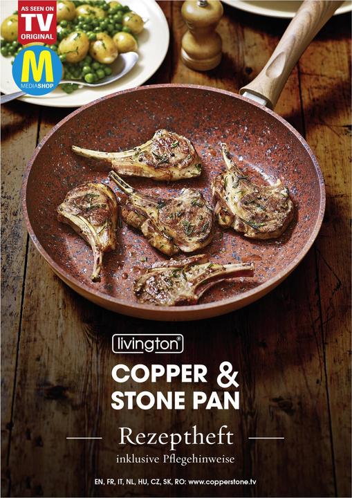 Produktbild Livington Copper & Stone Pan (28 cm, Pfannenset + Topfset, Kupfer)