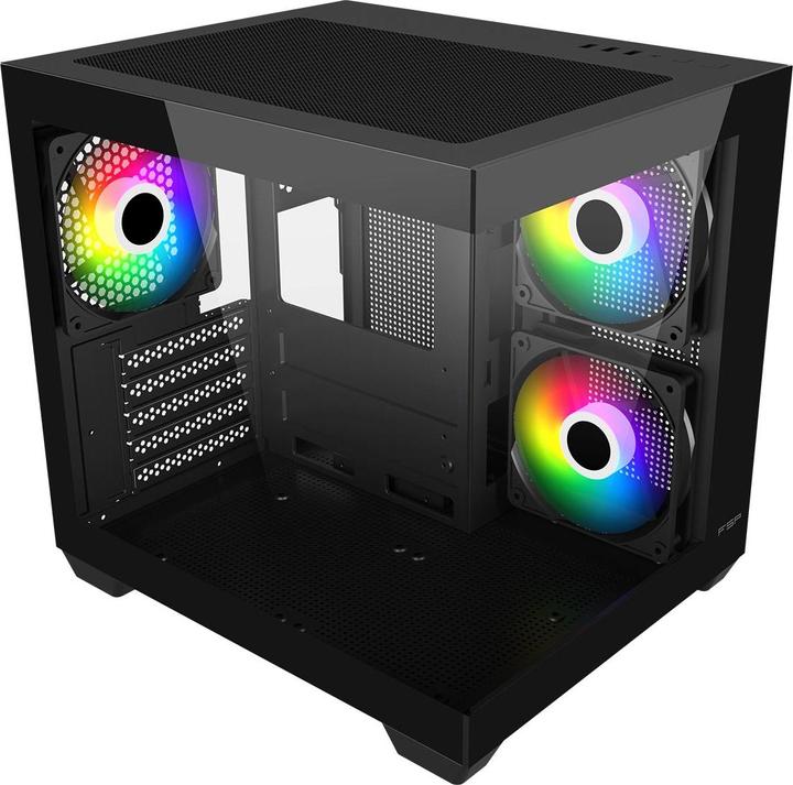 Actual product image Fortron FSP Geh Mini S140 BA Micro-ATX/M-ITX/ARGB o.N. Black retail