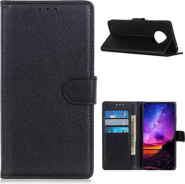 Produktbild MU Classic Litchi Leder Bookcover Series (Xiaomi Redmi Note 9T 5G, Xiaomi Redmi Note 9 5G)