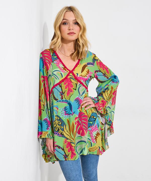 Produktbild Joe Browns Tropical Print Long Sleeve Tunic Dress (18)